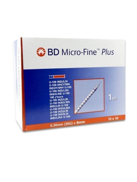 BD Micro-Fine Plus 1 ML 10 ADET Enjektör (30G x 8mm)
