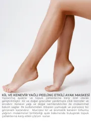 Dermokil Kil ve Kenevir Yağlı Peeling Etkili Ayak Maskesi 35 ml