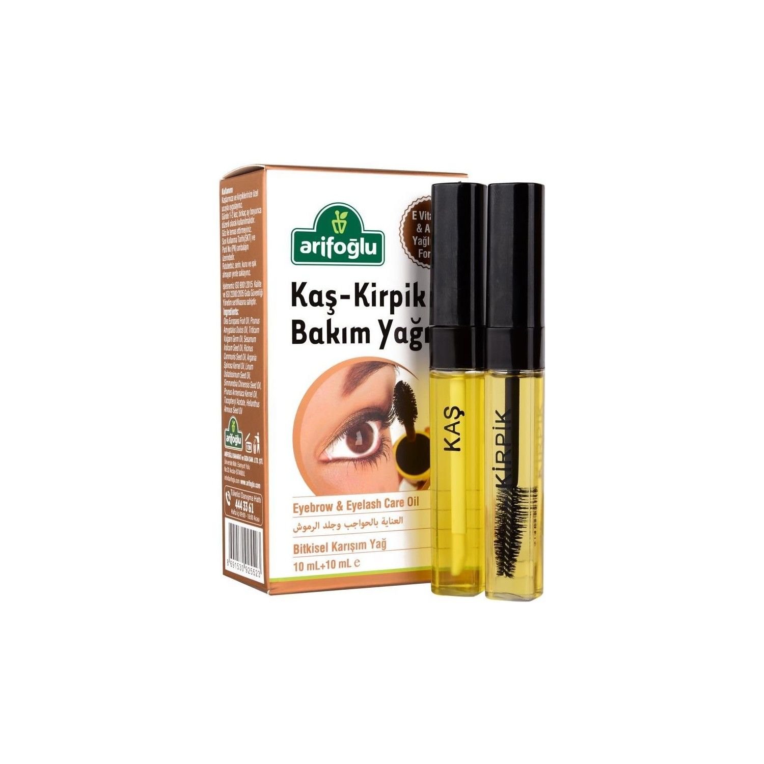 Arifoğlu Kaş Kirpik Bakım Yağı 10ml + 10ml