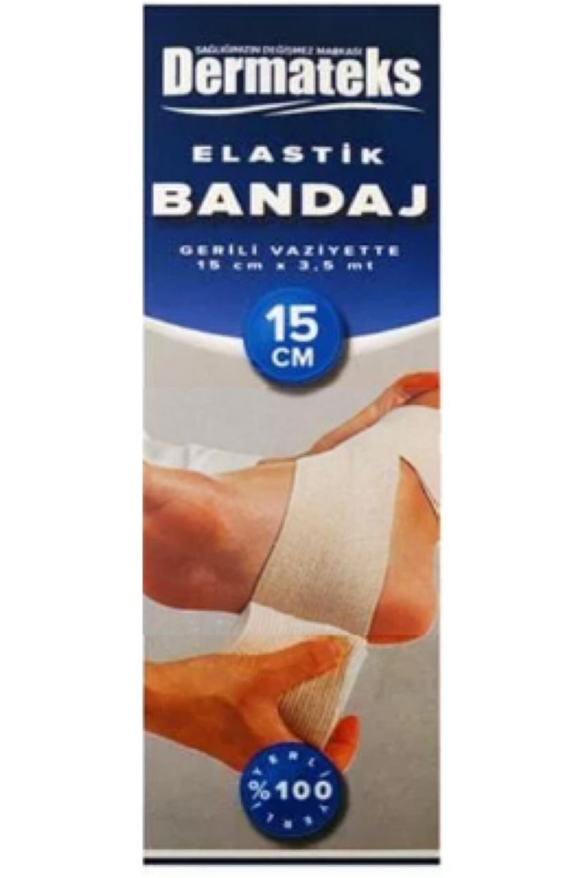 Dermateks Elastik Bandaj Ekru Gerildiğinde 15 cm X 3.5 M