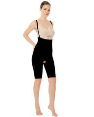 Variteks Agraflı Göğüs Altı - Diz Üstü Liposuction Korse Siyah 122
