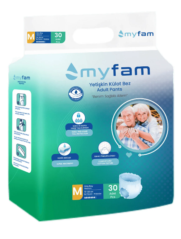 Myfam Külotlu Hasta Bezi Orta Boy Medium 30 lu