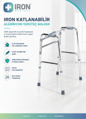 IRON Katlanabilir Alüminyum Yürüteç Walker