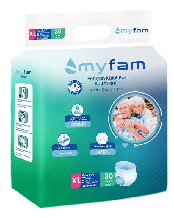 Myfam Külotlu Hasta Bezi Ekstra Büyük Boy X-Large 30 lu