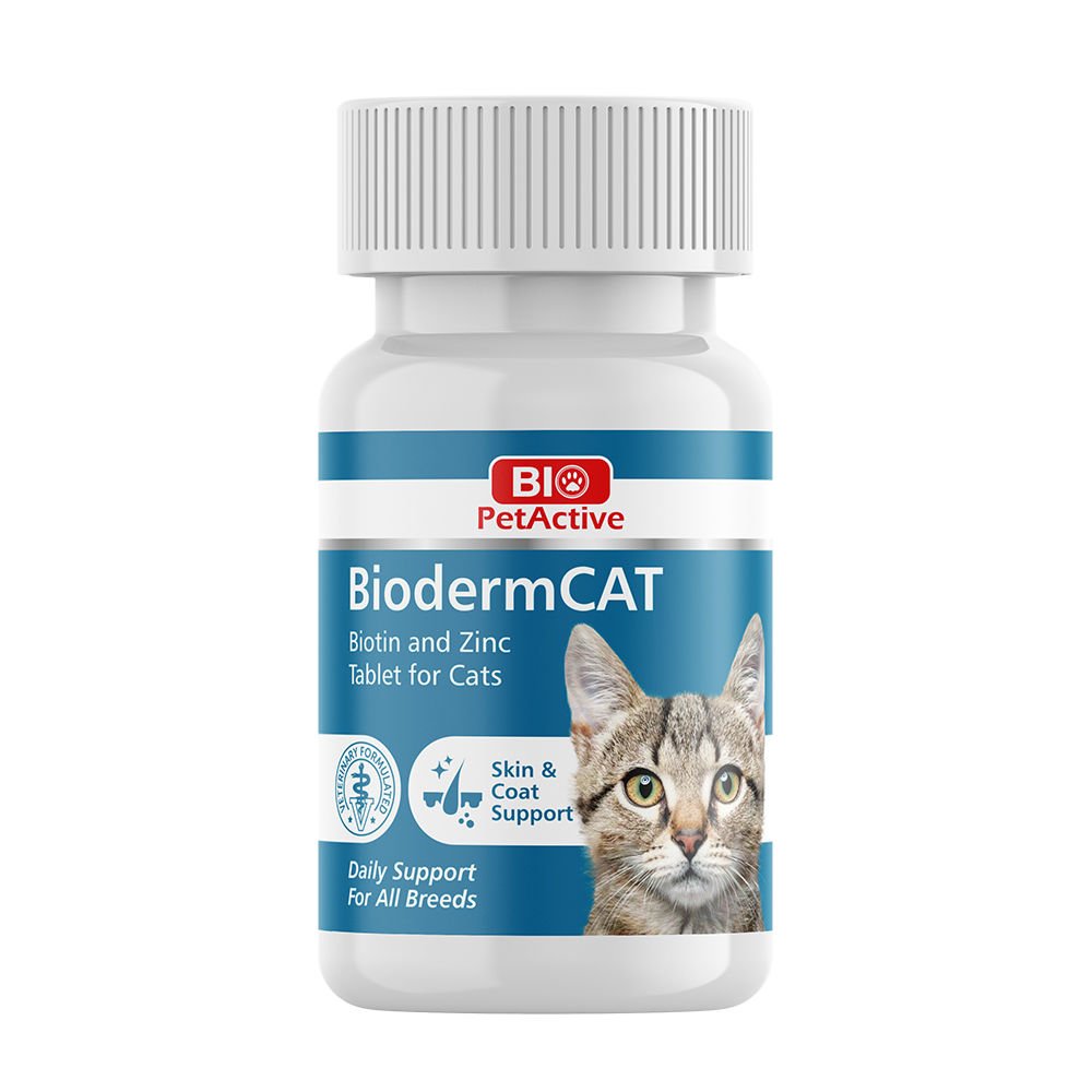 Bio PetActive Biodermcat 0,3 100 Tablet (Kedi̇ler İçi̇n Çi̇nko Ve Bi̇oti̇n Tablet) 30 Gr