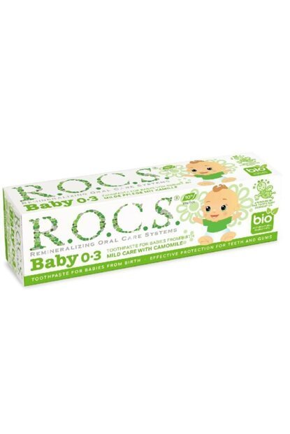 R.O.C.S 0-3 Yaş  Florürsüz Diş Macunu 35 ml Papatya Özlü