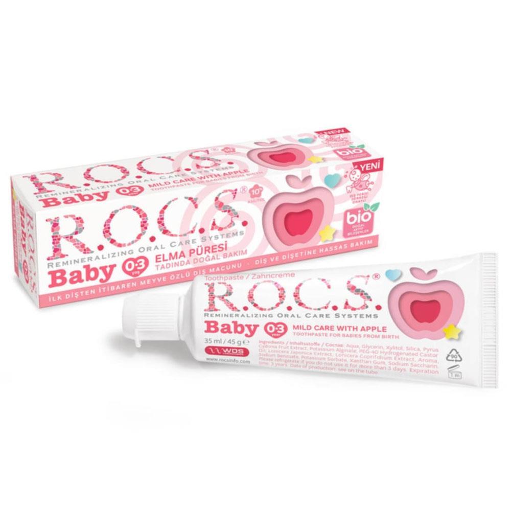 R.O.C.S 0-3 Yaş  Florürsüz Diş Macunu 35 ml Elma Püresi