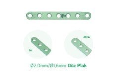 Medigross Ortopedik Veteriner Mini Plak Seti Ø2,0 / Ø1,6 mm