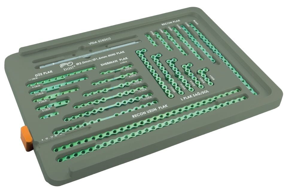 Medigross Ortopedik Veteriner Mini Plak Seti Ø2,0 / Ø1,6 mm