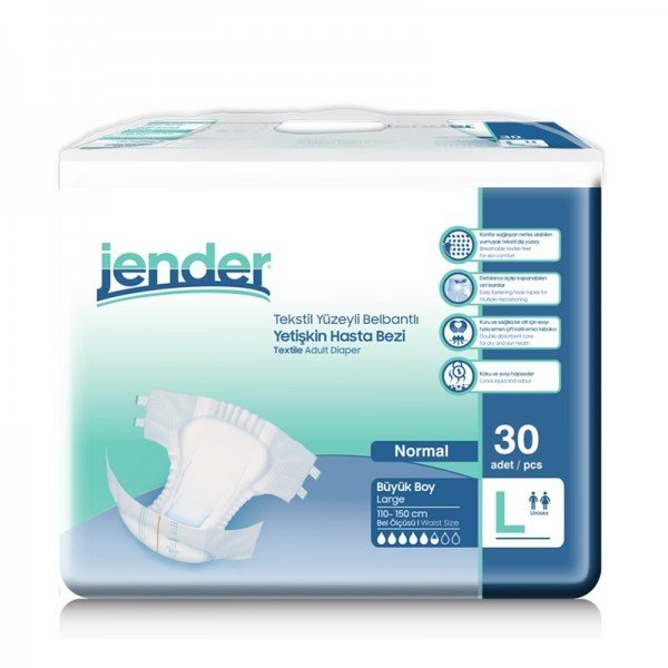 JENDER Bel Bantlı Hasta Alt Bezi Unisex L