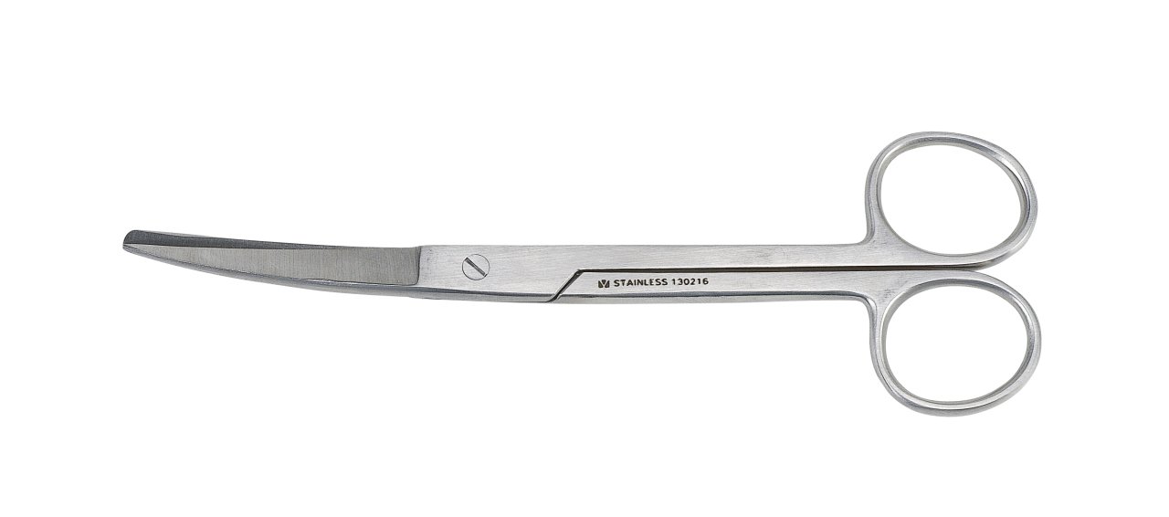 Kruuse veteriner Makası 16 cm Eğri Künt/Sivri