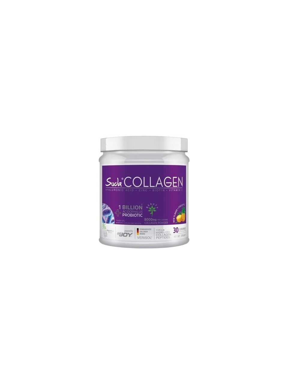 Suda Collagen + Probiyotik Ananas Aromalı Takviye Edici Gıda 300 g
