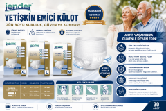 JENDER Emici Külot Hasta Bezi 30 lu