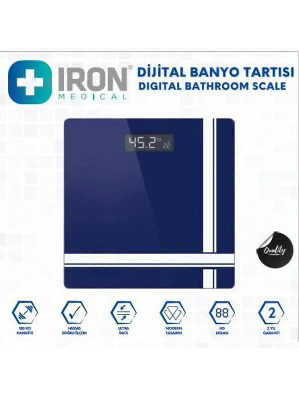 IRON Dijital Banyo Tartısı Baskül TS-B8012