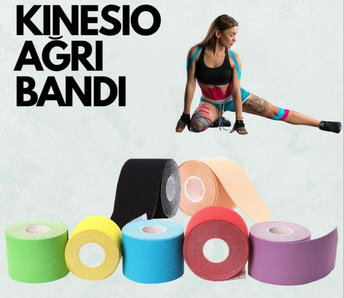 Iron Kinesiology Tape Platinum Kas Ağrı Bandı 5x5cm