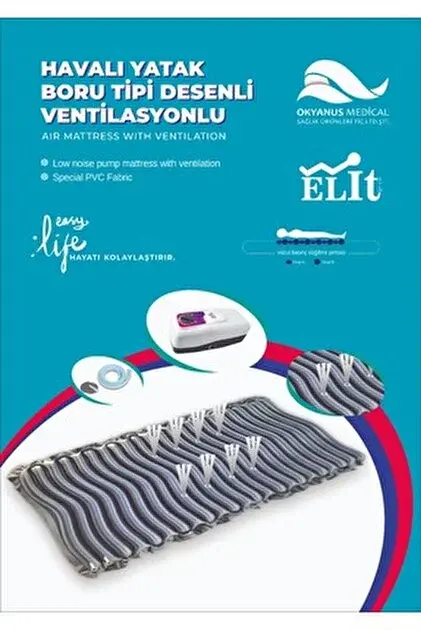 Elit Boru Tipi Desenli Havalı Yatak