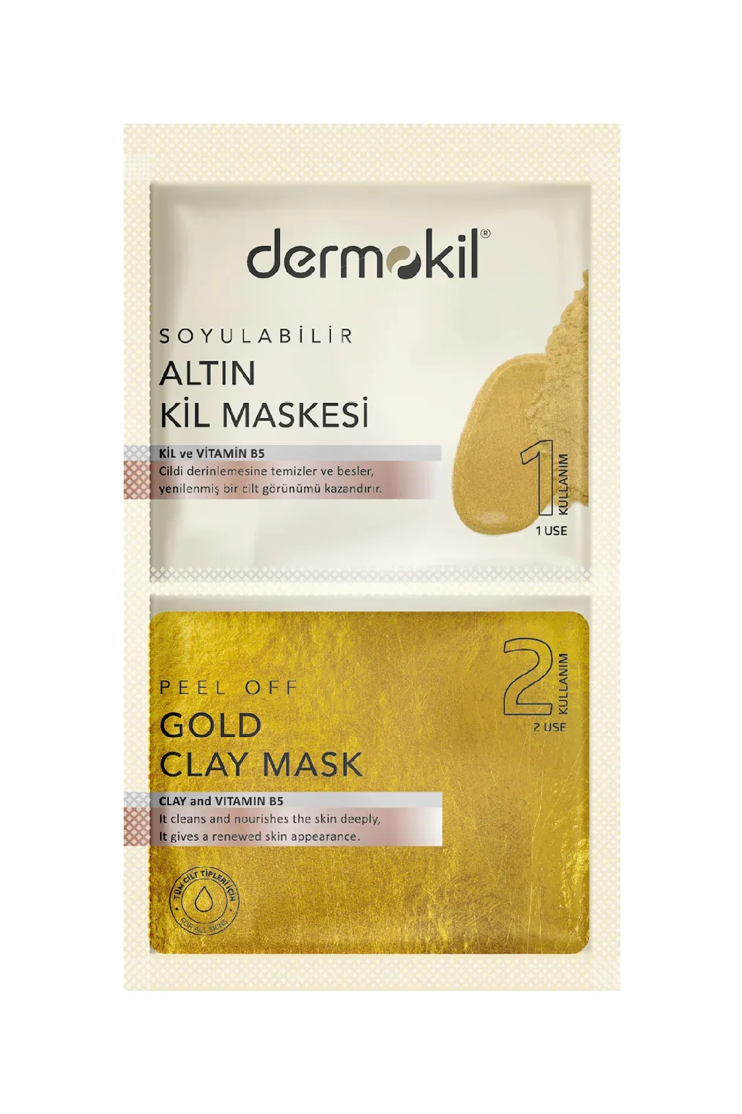 Dermokil Soyulabilir Altın Maske 2 x 7.5 ml