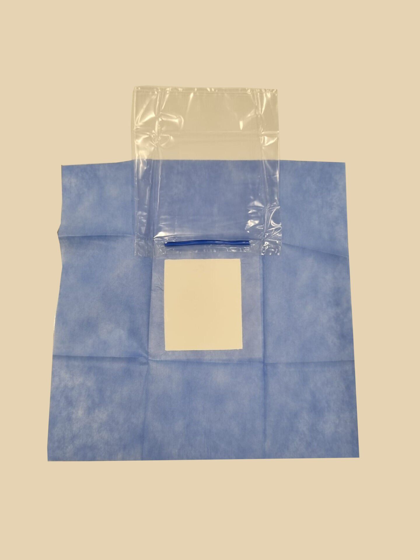 10 Adet Steril Cerrahi Operasyon Örtüsü Poşlu Delikli 40 cm X 40 cm