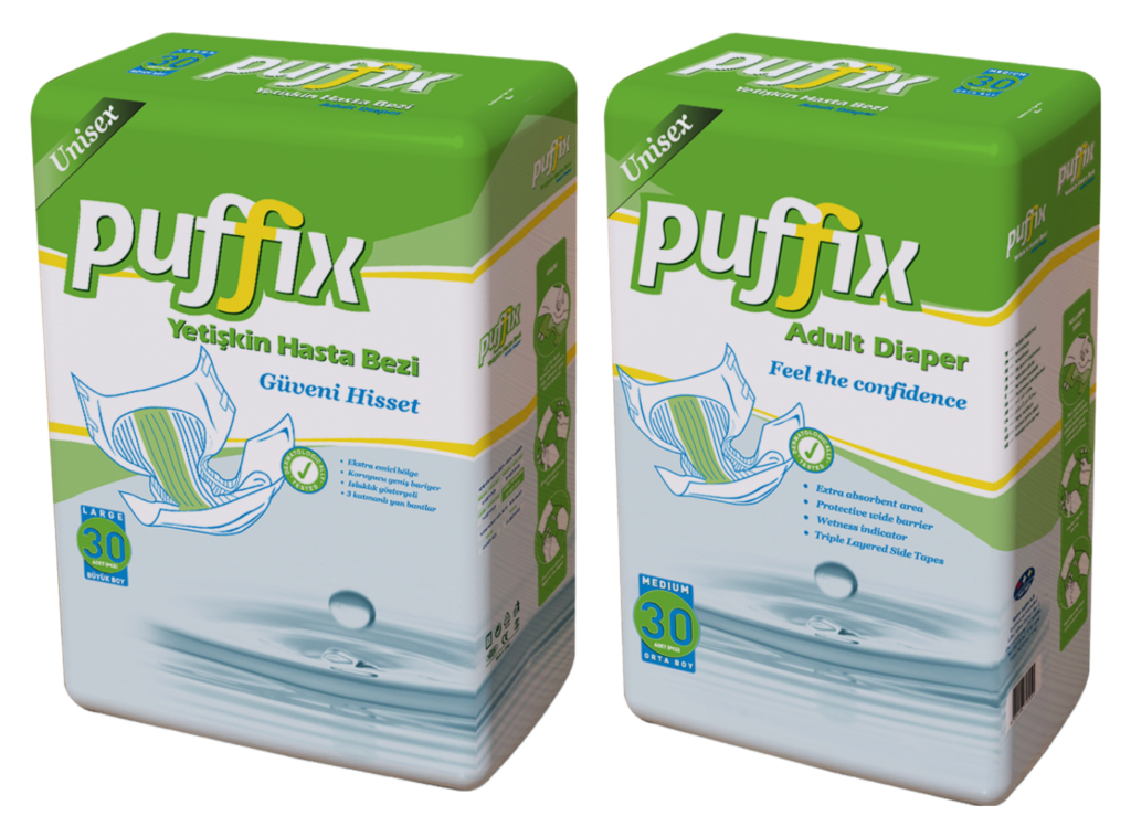 Puffix Bel bantlı Hasta Bezi 30 lu Large