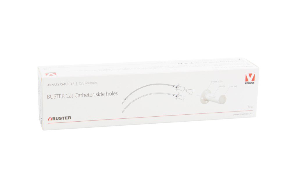 Buster Steril Kedi İdrar Sondası. 1.3x130 mm. Mandrensiz