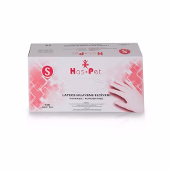 Has-Pet Pudrasız Lateks Muayene Eldiven 100 lü