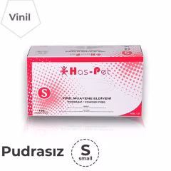 Has-Pet Pudrasız Vinil Muayene Eldiven Beyaz 100 lü