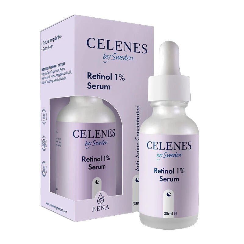 Celenes By Sweden Kırışıklık Karşıtı Rena Retinol Cilt Bakım Serumu 30 ml