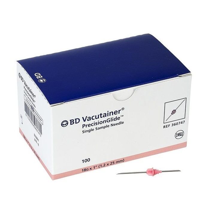 BD Kan Alma İğnesi 1,2x25 mm (18Gx1) Pembe