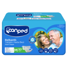 Canped Belbantlı Hasta Bezi Medium 30 Lu