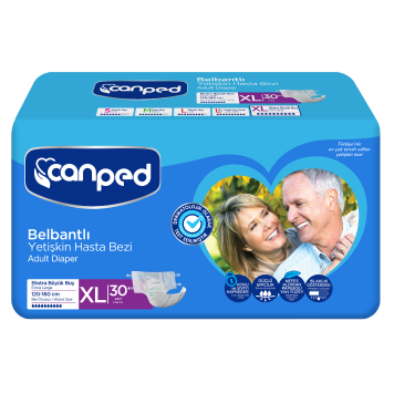 Canped Belbantlı Hasta Bezi XLarge 30 Lu