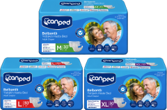 Canped Tekstil Yüzeyli Bel Bantlı Yetişkin Hasta Bezi 30 Lu