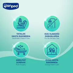 Canped Perine Bölgesi Temizlik Havlusu 50'li