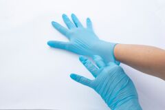 BRP Mavi Nitril Muayene Eldiveni Pudrasız - 100 Lü