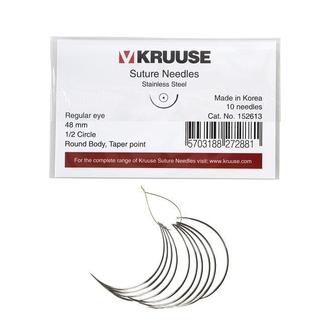 Kruuse Sütür İğnesi Regular 1/2 Yuvarlak 48 mm (10 adet)