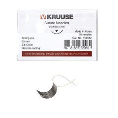 Kruuse Sütür İğnesi Spring 3/8 Keskin 25 mm (10 adet)