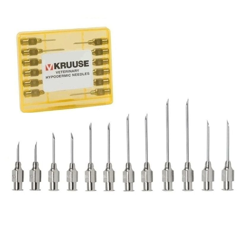 Kruuse Enjektör İğnesi Karışık Set I Süt Sığırları İçin (12 Adet)