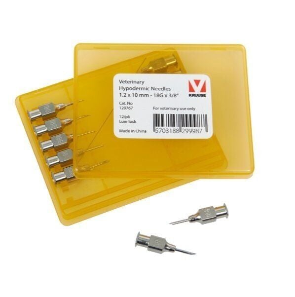 Kruuse Enjektör İğnesi (18Gx3/8) 1.2 x 10 mm (12 Adet)