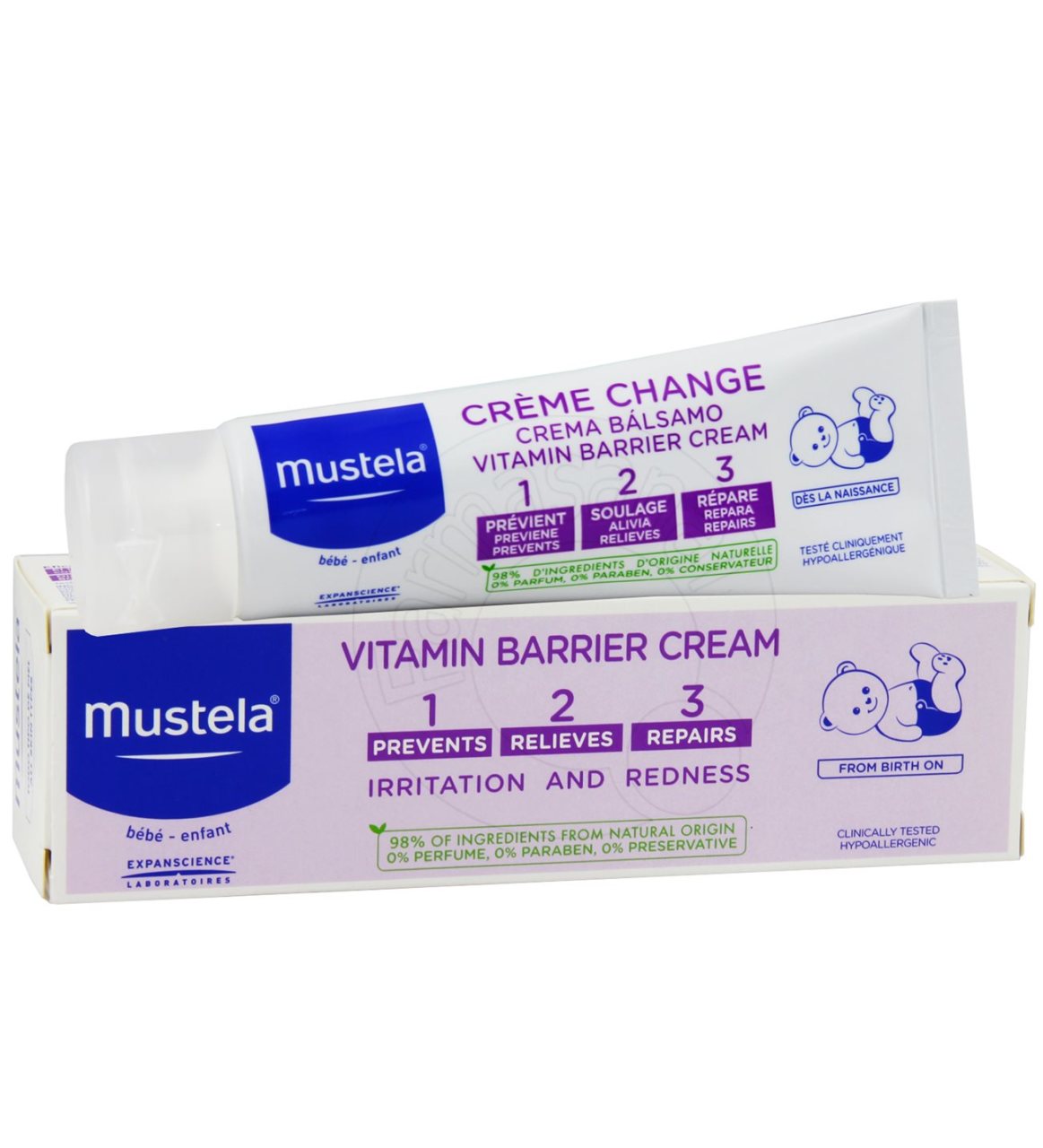Mustela Vitamin Bariyer 1.2.3 Pişik Önleyici Krem 50 ML