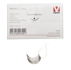 Kruuse Sütür İğnesi Regular 3/8 Keskin 25 mm (10 adet)
