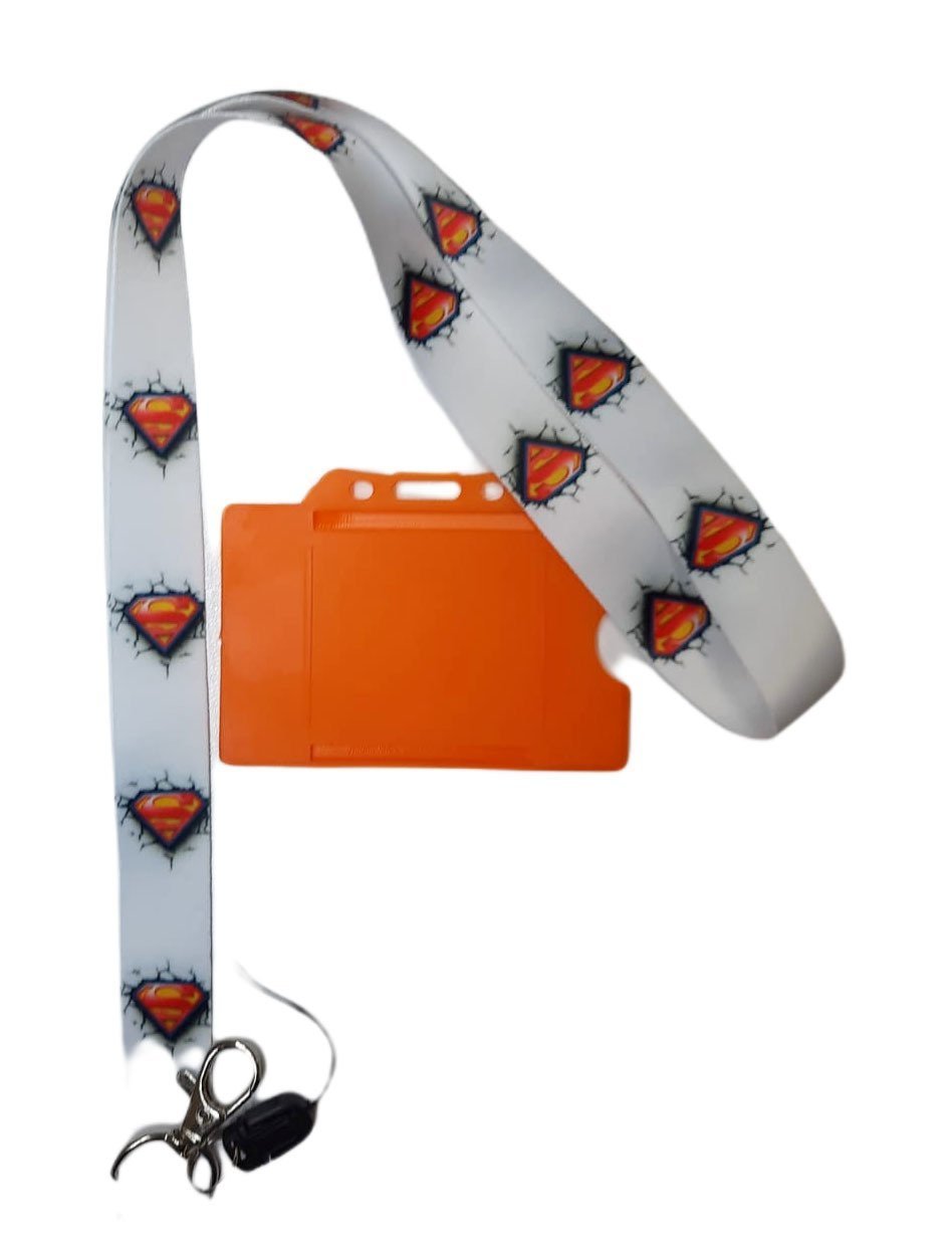 Superman Logolu Yaka Kart Askısı