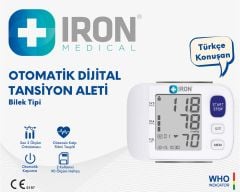 IRON Otomatik Dijital Türkçe Konuşan Bilekten Tansiyon Aleti JN-163EW
