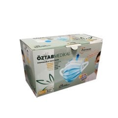 Öztap Lastikli Cerrahi Maske Mavi 50 li