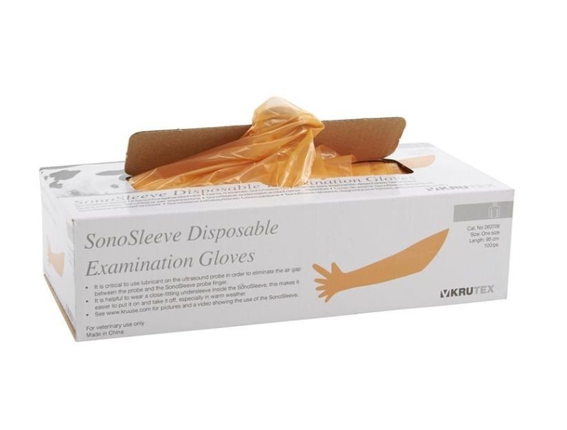 Kruuse Rektal Muayene Eldiveni SonoSleeve 6 parmaklı 100 adet