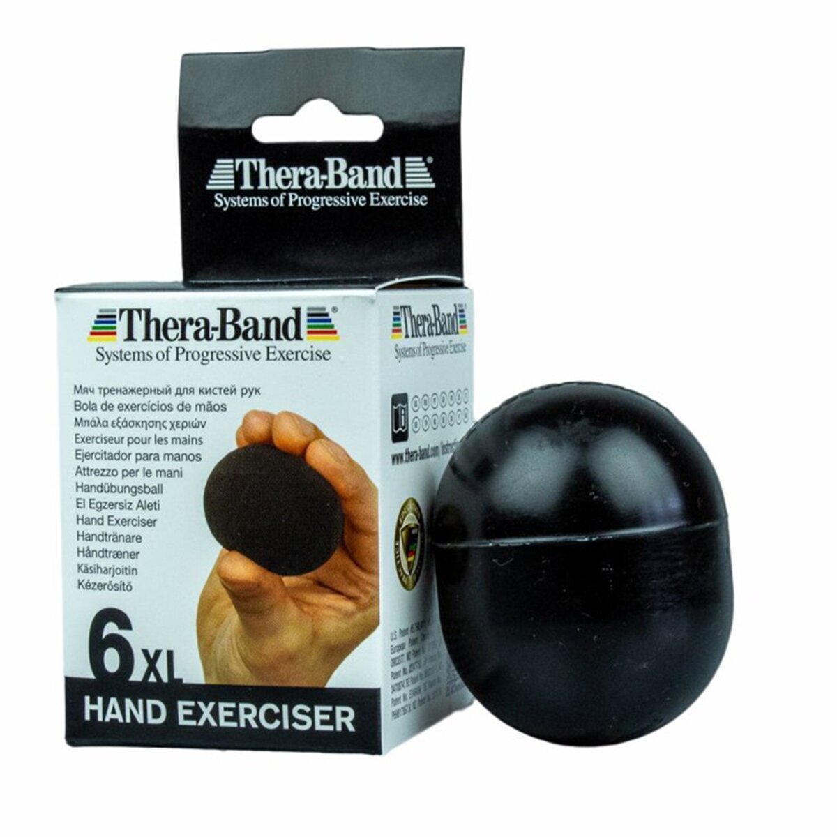 TheraBand Hand Exerciser L Extra Firm Black 12339