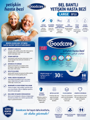 Goodcare Bel Bantlı Yetişkin Hasta Bezi 30'lu
