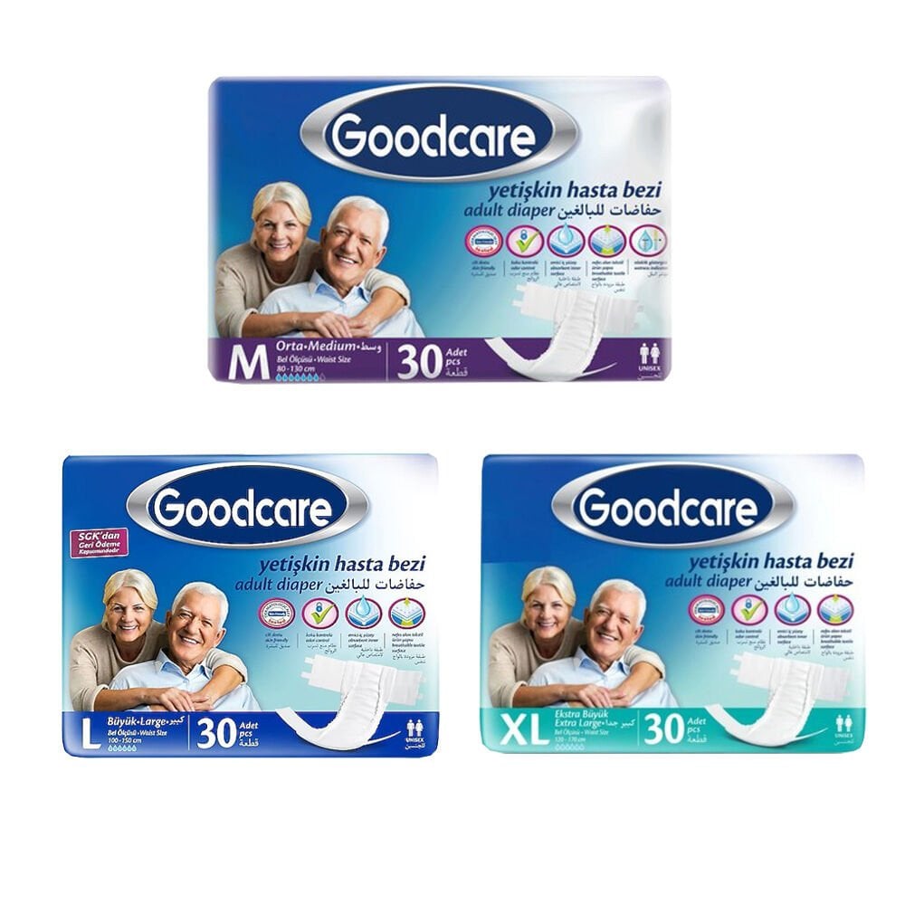 Goodcare Bel Bantlı Yetişkin Hasta Bezi 30'lu