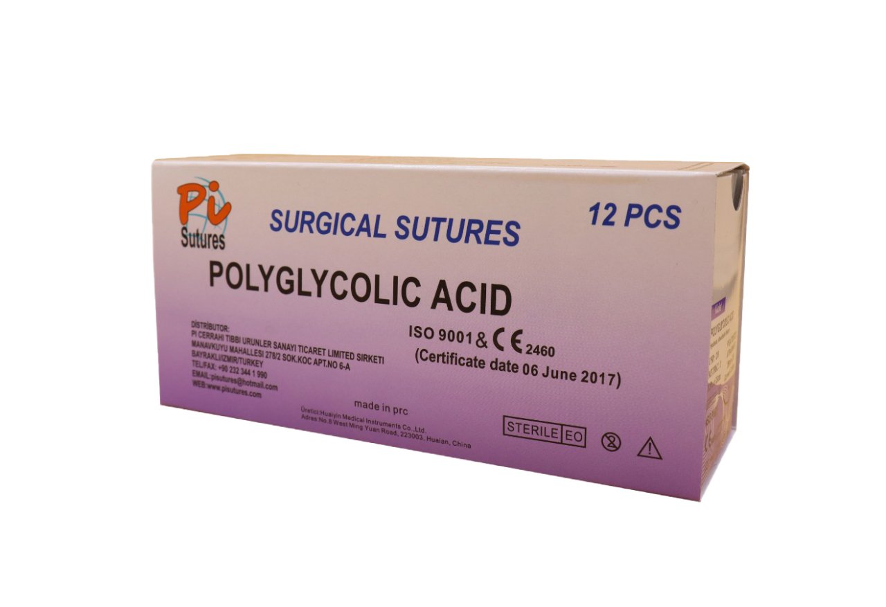 Pi PGA USP:2 40mm 75cm Keskin Cerrahi İplik