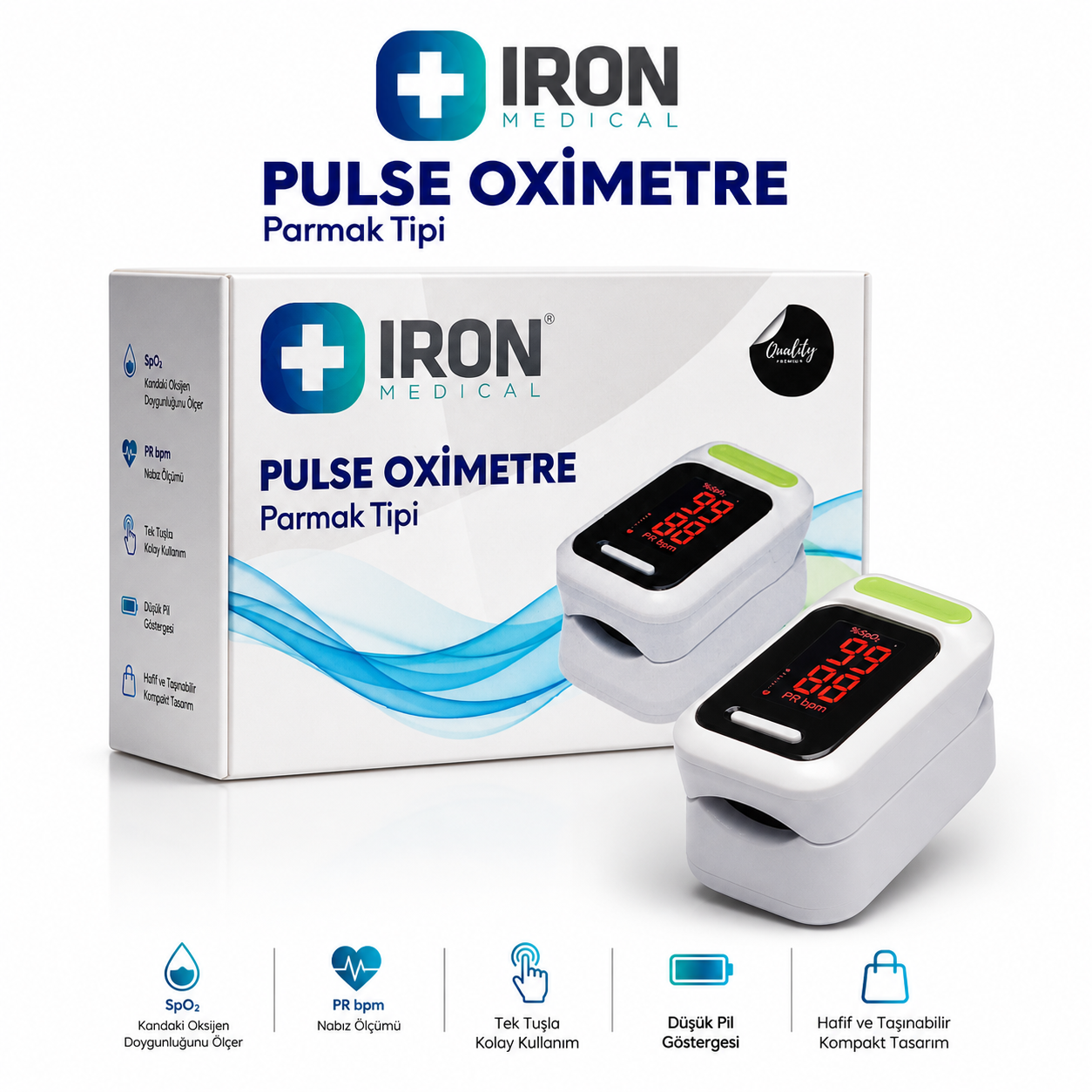 IRON Parmak Tipi Pulse Oksimetre
