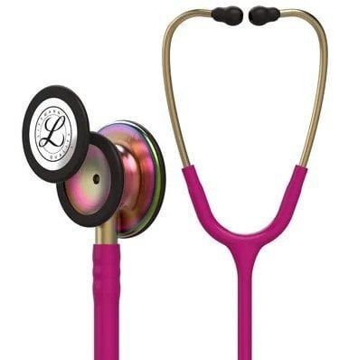 3M Littmann Classic III Stetoskop 5806 Gökkuşağı Yüzey Dinleme Çanı Fuşya Hortum