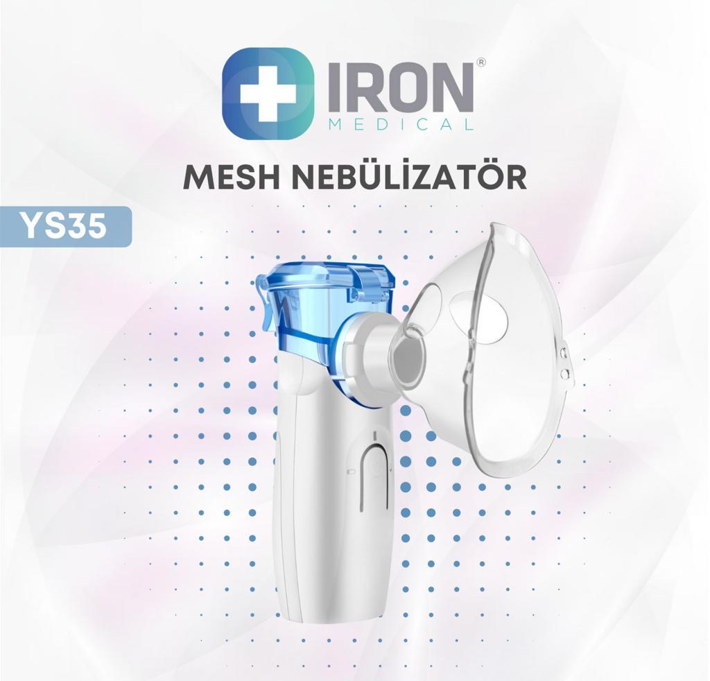 IRON Mesh Taşınabilir Nebulizatör YS35